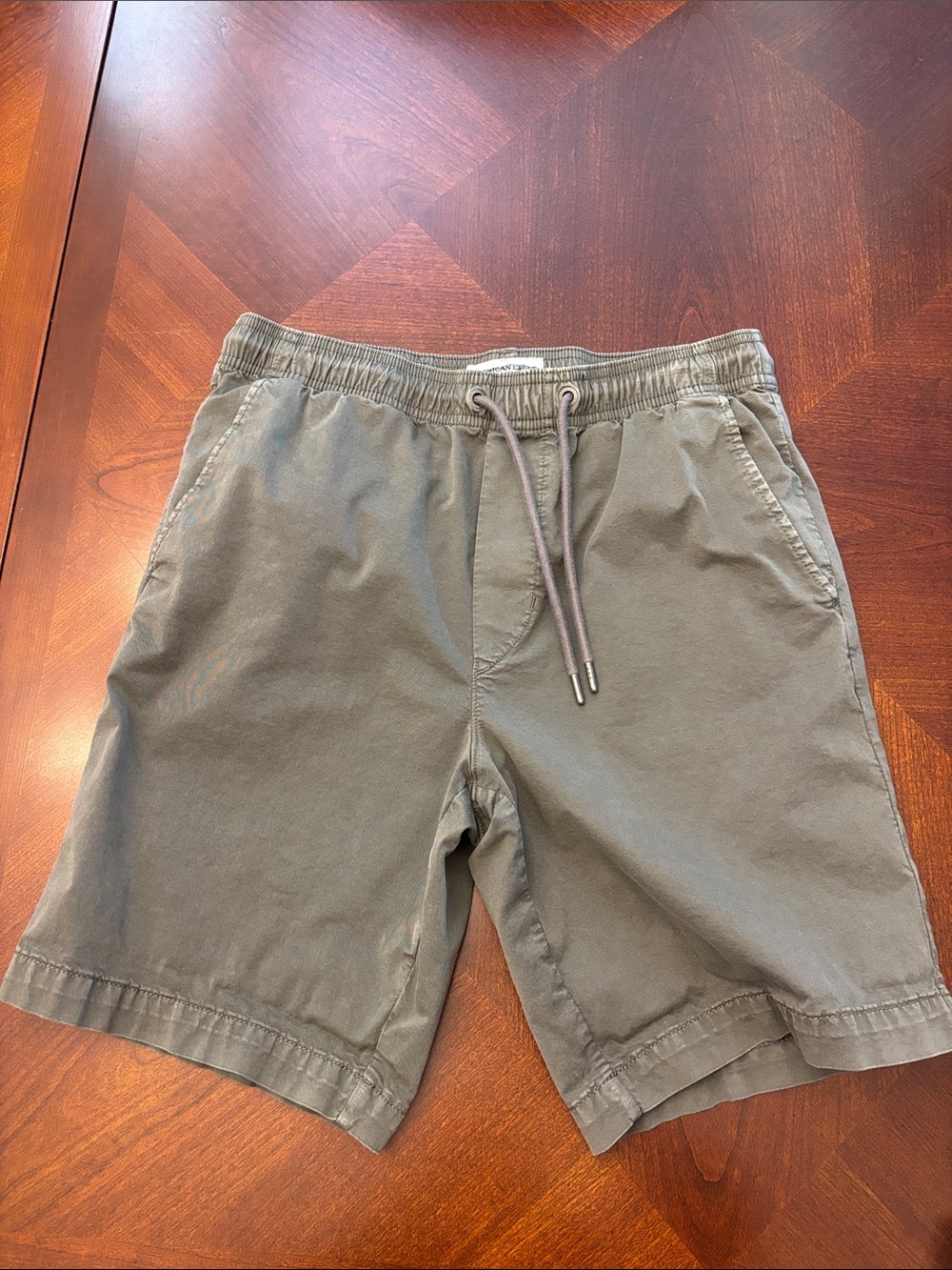 American Eagle Outfitters Olive Drawstring Hybrid Shorts